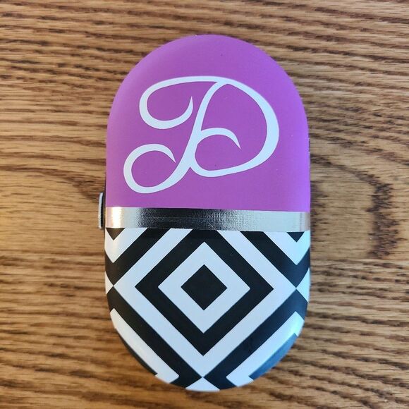 Women's Teen's Manicure Nail Care Kit 5-Piece With Padded Case Purple Black New - Picture 4 of 10